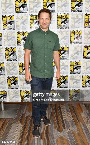 Actor Michael Cassidy at the "People Of Earth" Press Line during Comic-Con International 2017 at Hilton Bayfront on July 21, 2017 in San Diego,...