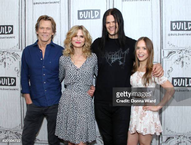 Kevin Bacon, Kyra Sedgwick, Travis Bacon and Ryann Shane appears to promote "Story of a Girl" during the BUILD Series at Build Studio on July 21,...