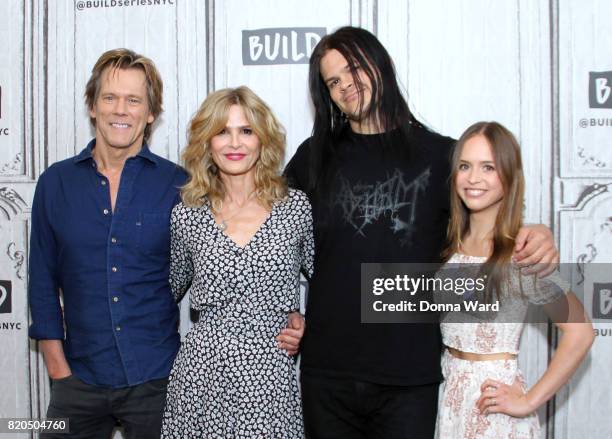 Kevin Bacon, Kyra Sedgwick, Travis Bacon and Ryann Shane appears to promote "Story of a Girl" during the BUILD Series at Build Studio on July 21,...