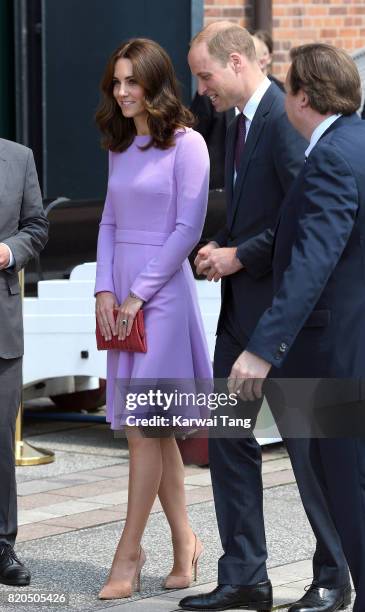 Catherine, Duchess of Cambridge visits the Maritime Museum on day 3 of their official visit to Germany on July 21, 2017 in Hamburg, Germany.