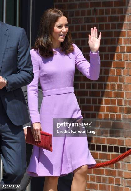 Catherine, Duchess of Cambridge visits the Maritime Museum on day 3 of their official visit to Germany on July 21, 2017 in Hamburg, Germany.