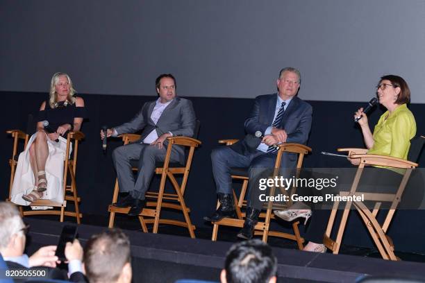 Minister of the Environment and Climate Change Catherine McKenna, Producer Jeff Skoll, Former Vice President Al Gore and Moderator Johanna Schneller...