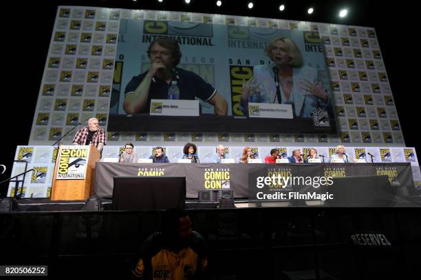 Actors Kristian Nairn, Isaac Hempstead Wright, John Bradley, Nathalie Emmanuel, Liam Cunningham, Sophie Turner, Jacob Anderson, Conleth Hill, Alfie...