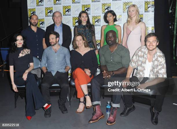 Marco Ramirez, Jeph Loeb, Jessica Henwick, Elodie Yung, Deborah Ann Woll Krysten Ritter, Charlie Cox, Sigourney Weaver, Mike Colter and Finn Jones...