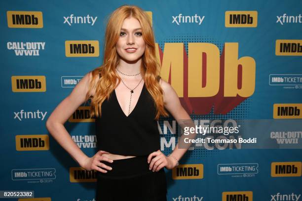Actor Katherine McNamara attends the #IMDboat Party at San Diego Comic-Con 2017, Presented By XFINITY on The IMDb Yacht on July 21, 2017 in San...