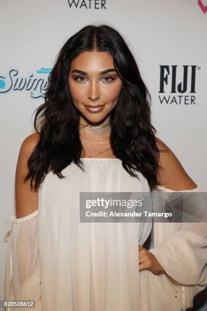 Chantel Jeffries poses backstage during SWIMMIAMI Hot-As-Hell 2018 Collection at 227 22nd Street on July 21, 2017 in Miami Beach, Florida.