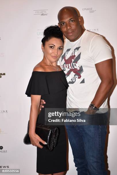 Guests attend the Keva J Swimwear S/S 2018 fashion show at Loews Miami Beach Hotel on July 21, 2017 in Miami Beach, Florida.