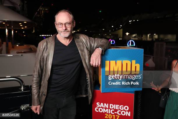 Actor Liam Cunningham attends the #IMDboat Party at San Diego Comic-Con 2017, Presented By XFINITY on The IMDb Yacht on July 21, 2017 in San Diego,...