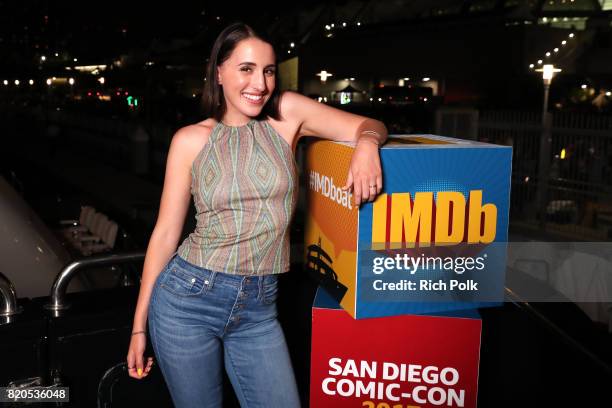 Actor Harley Quinn Smith attends the #IMDboat Party at San Diego Comic-Con 2017, Presented By XFINITY on The IMDb Yacht on July 21, 2017 in San...