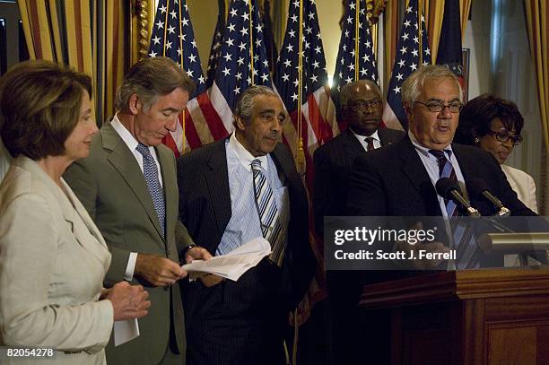 July 23: House Speaker Nancy Pelosi, D-Calif., Rep. Richard E. Neal, D-Mass., House Ways and Means Chairman Charles B. Rangel, D-N.Y., House Majority...