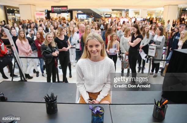 Grace Belcher presents herself to the judges during the 2017 Girlfriend Priceline Pharmacy Model Search on July 22, 2017 in Sydney, Australia.