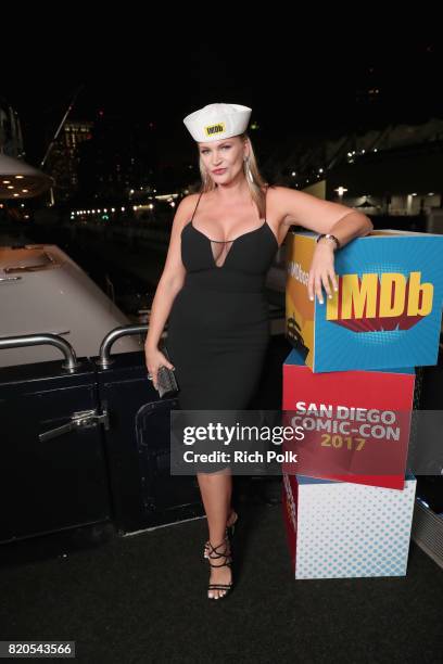 Actor Natasha Henstridge attends the #IMDboat Party at San Diego Comic-Con 2017, Presented By XFINITY on The IMDb Yacht on July 21, 2017 in San...