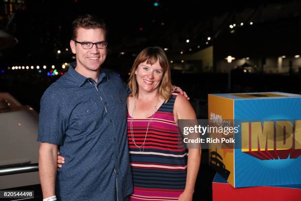 Of IMDb Rob Grady and wife attend the #IMDboat Party at San Diego Comic-Con 2017, Presented By XFINITY on The IMDb Yacht on July 21, 2017 in San...