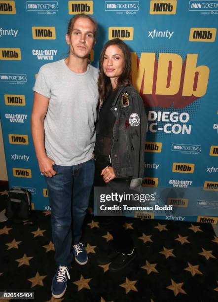Actor Jason Mewes and producer Jordan Monsanto attend the #IMDboat Party at San Diego Comic-Con 2017, Presented By XFINITY on The IMDb Yacht on July...
