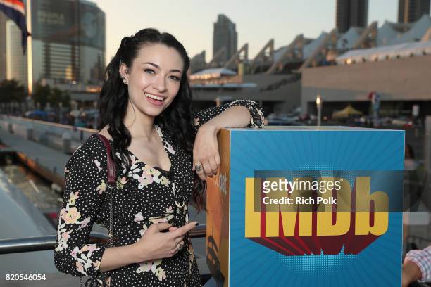 Actor Jodelle Ferland attends the #IMDboat Party at San Diego Comic-Con 2017, Presented By XFINITY on The IMDb Yacht on July 21, 2017 in San Diego,...