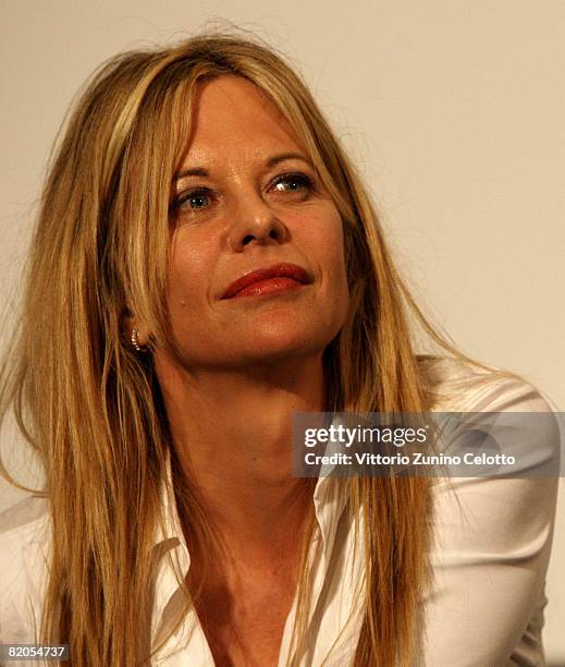 Actress Meg Ryan attends the Giffoni Film Festival on July 24, 2008 in Giffoni, Italy.