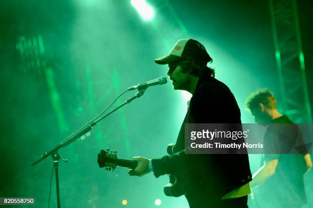 Neil Halstead of Slowdive performs onstage during day 1 of FYF Fest 2017 on July 21, 2017 at Exposition Park in Los Angeles, California.