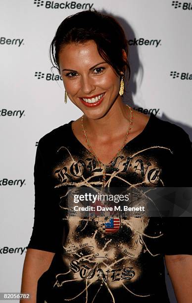 Petrina Khashoggi attends the launch party of the BlackBerry Bold, at No 1 Covent Garden Piazza on July 24, 2008 in London, England.