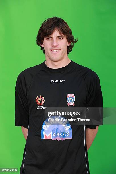 Ben Kennedy poses during the official Newcastle Jets 2008/2009 Hyundai A-League portrait session at EnergyAustralia Stadium on July 14, 2008 in...