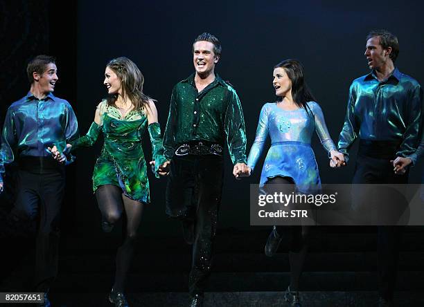 The Riverdance Company performs a Broadway-style musical in Beijing on July 24 with the song and dance extravaganza which has proved a worldwide hit...