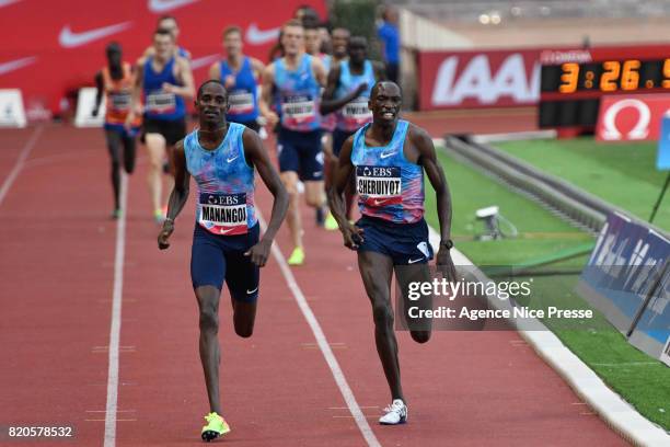 Elijah Manangoi of Kenya Men's 1500 m during the IAAF Diamond League Meeting Herculis on July 21, 2017 in Monaco, Monaco.