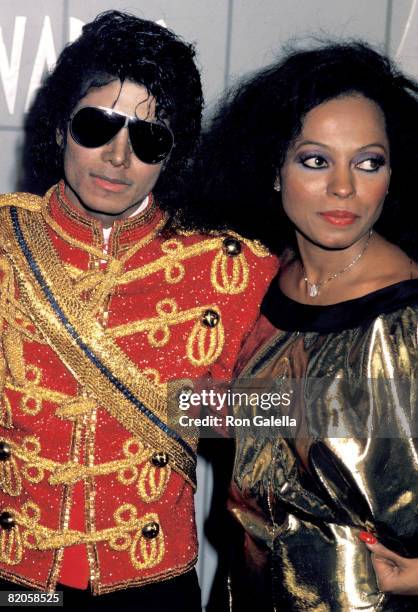 Diana Ross y Michael Jackson en el escenario