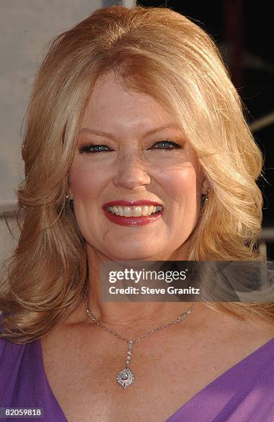 Mary Hart arrives at theWorld Premiere of "Swing Vote" at the El Capitan Theatre on July 24, 2008 in Hollywood, California.