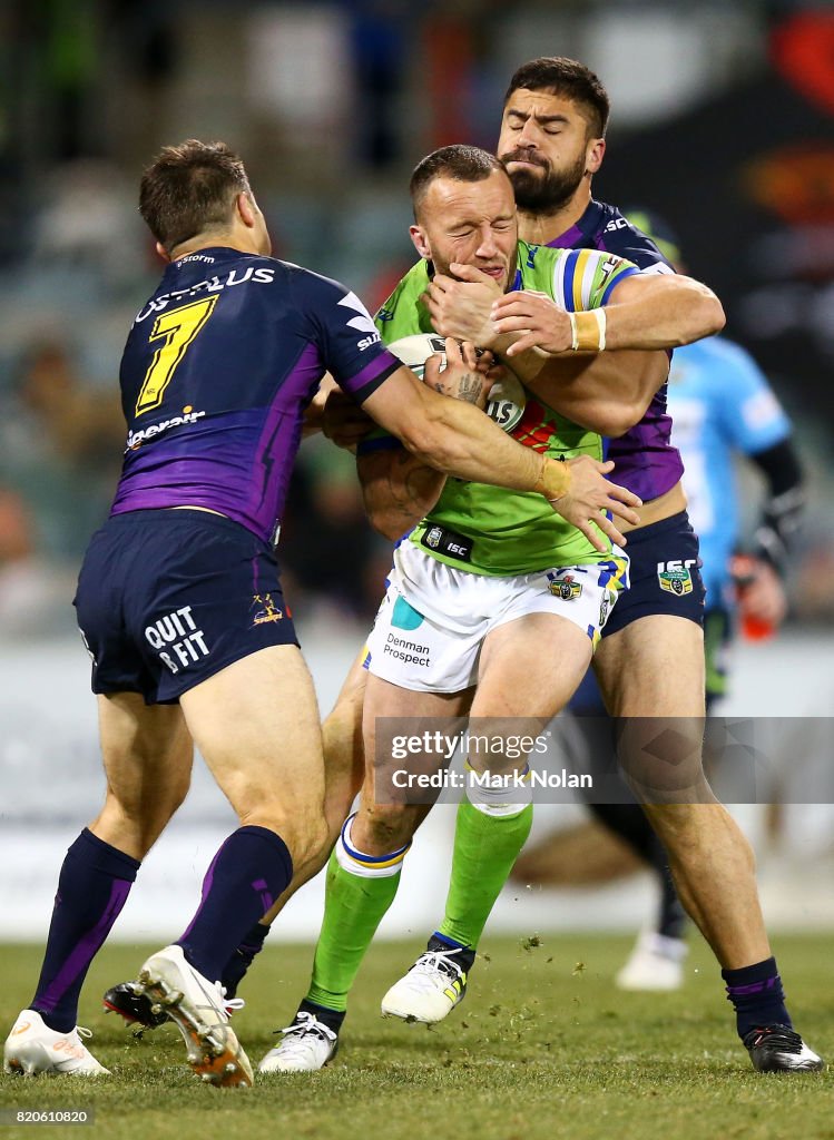 NRL Rd 20 - Raiders v Storm