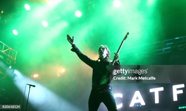 Ryan Evan 'Van' McCann of Catfish and the Bottlemen performs during Splendour in the Grass 2017 on July 22, 2017 in Byron Bay, Australia.