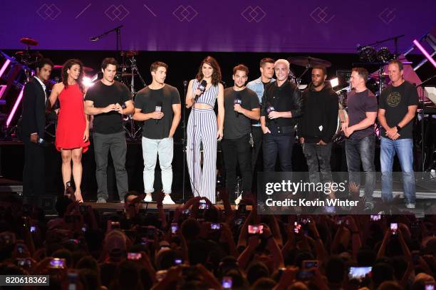 Tyler Posey, Melissa Ponzio, Dylan O'Brien, Cody Christian, Shelley Hennig, Dylan Sprayberry, Charlie Carver, Colton Haynes, Khylin Rhambo, producer...