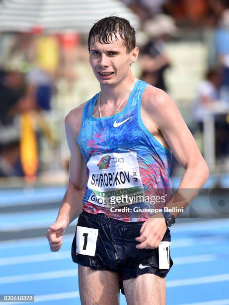 Sergejy Shirobokov of Authorized Natural Athlete wins 10000 m Race Walk Men during European Athletics U20 Championships on July 22, 2017 in Grosseto,...