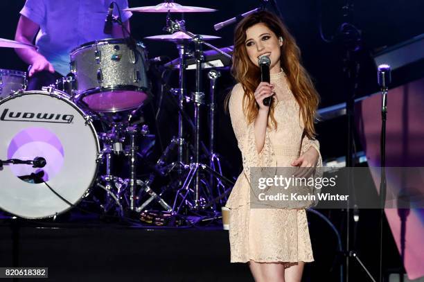 Echosmith, featuring singer Sydney Sierota, performs onstage during MTV Fandom Fest at PETCO Park on July 21, 2017 in San Diego, California.