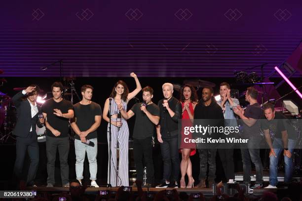 Tyler Posey, Dylan O'Brien, Cody Christian, Shelley Hennig, Dylan Sprayberry, Colton Haynes, Melissa Ponzio, Khylin Rhambo, Charlie Carver, producer...