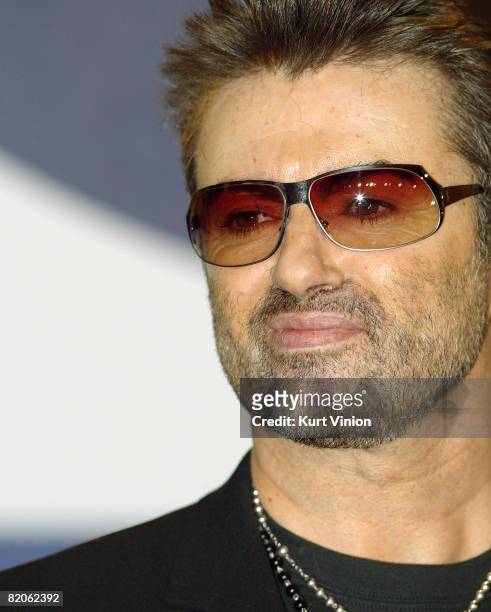 Director George Michael arrives to the press conference for his film "George Michael: A Different Story"