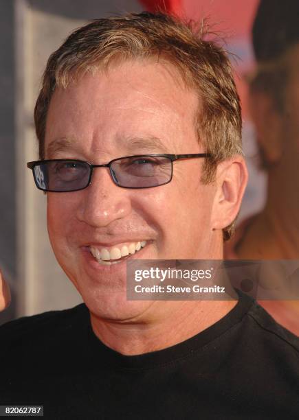Tim Allen arrives at theWorld Premiere of "Swing Vote" at the El Capitan Theatre on July 24, 2008 in Hollywood, California.