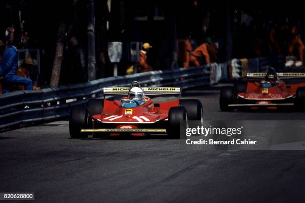 Jody Scheckter, Gilles Villeneuve, Ferrari 312T4, Grand Prix of Monaco, Monaco, 27 May 1979.