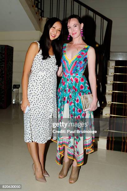 Kay Tien and Emma Powers attend Youth America Grand Prix Jewels 50th Anniversary Celebration at Home of Susan Gutfreund on July 21, 2017 in New York...