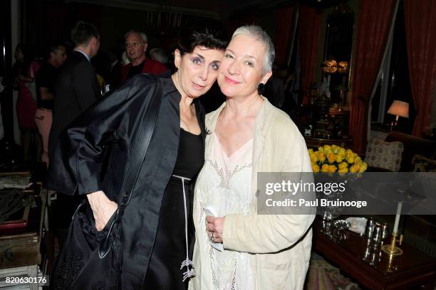 Judith M. Hoffman and Celia Ipiotis attend Youth America Grand Prix Jewels 50th Anniversary Celebration at Home of Susan Gutfreund on July 21, 2017...