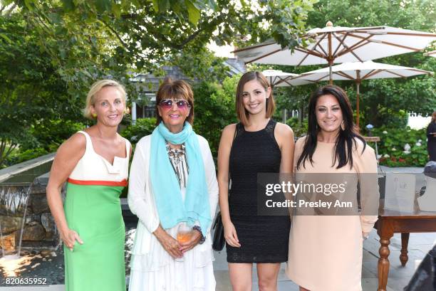 Sharon Jacob, Beverly Camhe, Zoe Granelli and Jennifer LoTurco attend Hamptons Event to Celebrate FIT at The Hornig Residence on July 21, 2017 in...