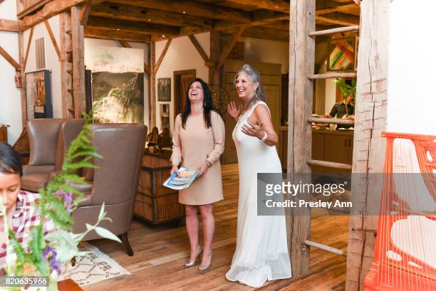 Jennifer LoTurco and Joan Hornig attend Hamptons Event to Celebrate FIT at The Hornig Residence on July 21, 2017 in Water Mill, New York.