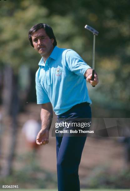 Seve Ballesteros of the European team during the Ryder Cup tournament held at Muirfield Village, Ohio, USA between the 25th - 27th September 1987....