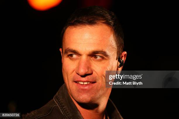 Shannon Noll performs on stage at The Ettamogah Hotel on July 22, 2017 in Sydney, Australia.