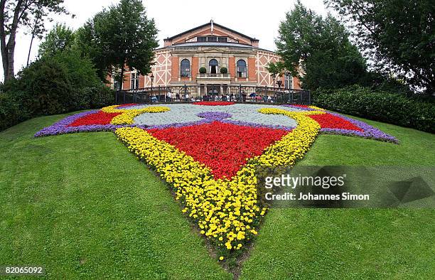 General outside view of the Bayreuth Festival House, seen ahead of the Bayreuth Richard Wagner Festival opening on July 25, 2008 in Bayreuth, Germany.
