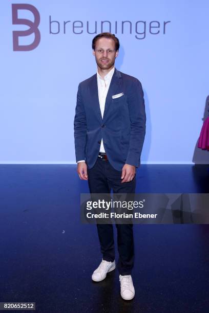 Thomas Hoehn attends the Breuninger show during Platform Fashion July 2017 at Areal Boehler on July 21, 2017 in Duesseldorf, Germany.