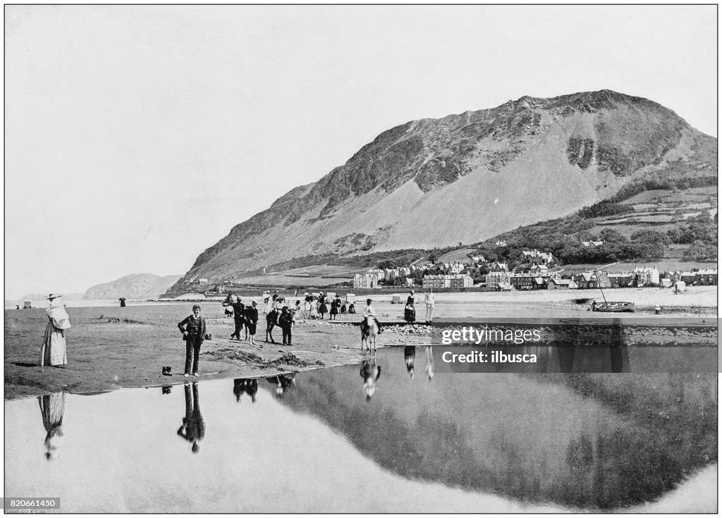 Antique photograph of seaside towns of Great Britain and Ireland: Llanfairfechan