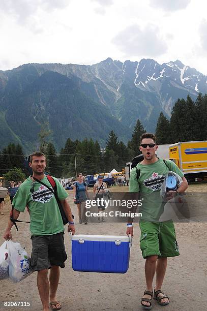 General view during day one of the 2008 Pemberton Music Festival on July 25, 2008 in Pemberton, British Columbia, Canada.