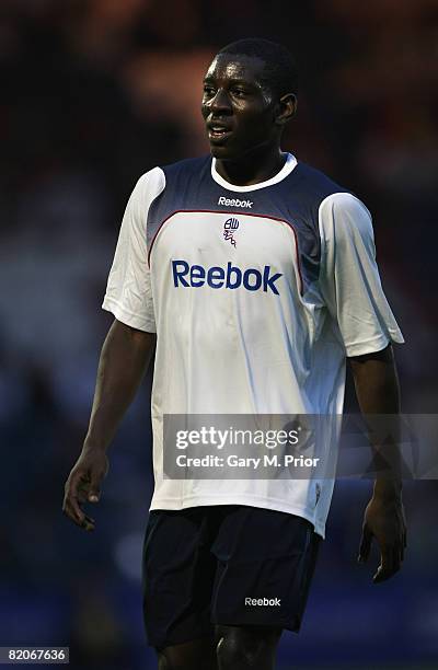 Temitope Obadeyi of Bolton Wanderers during a pre season friendly between Rochdale and Bolton Wanderers at Spotland on Juky 25, 2008 in Rochdale,...