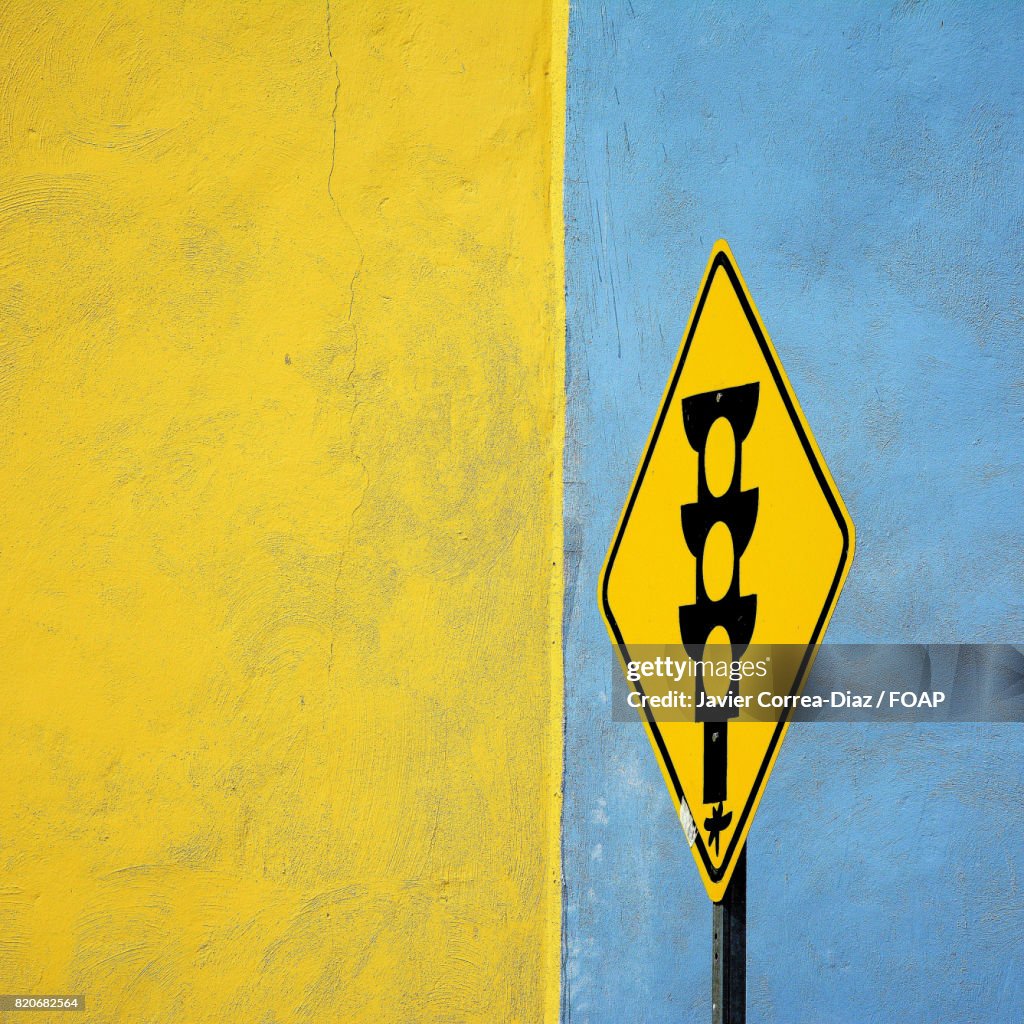 Close-up of road sign