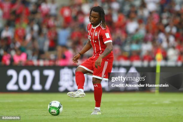 Renato Sanches of Muenchen runs with the ball during the International Champions Cup Shenzen 2017 match between Bayern Muenchen and AC Milan at on...