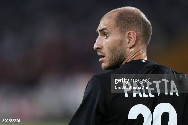 Gabriel Paletta of AC Milan looks on during the 2017 International Champions Cup football match between AC Milan and FC Bayern Muenchen on July 22,...